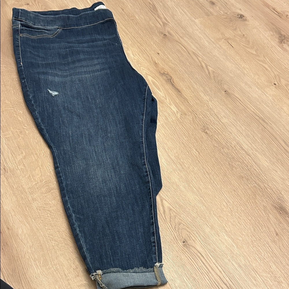 Lane Bryant Dark Wash Cropped Jeans